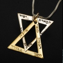 The Ten Sefirot Star of David Necklace 